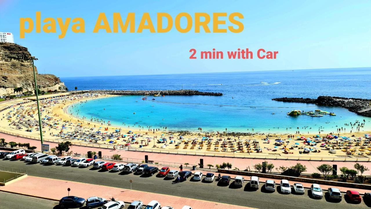 Deluxe 3 Rooms74M2,2Air Condit 2Tv Seaview On Amadores,2 Heatpools, Parking, 600 Mb,Dishwasher,2Lift,,3 Beaches Playa Del Cura  Exteriér fotografie