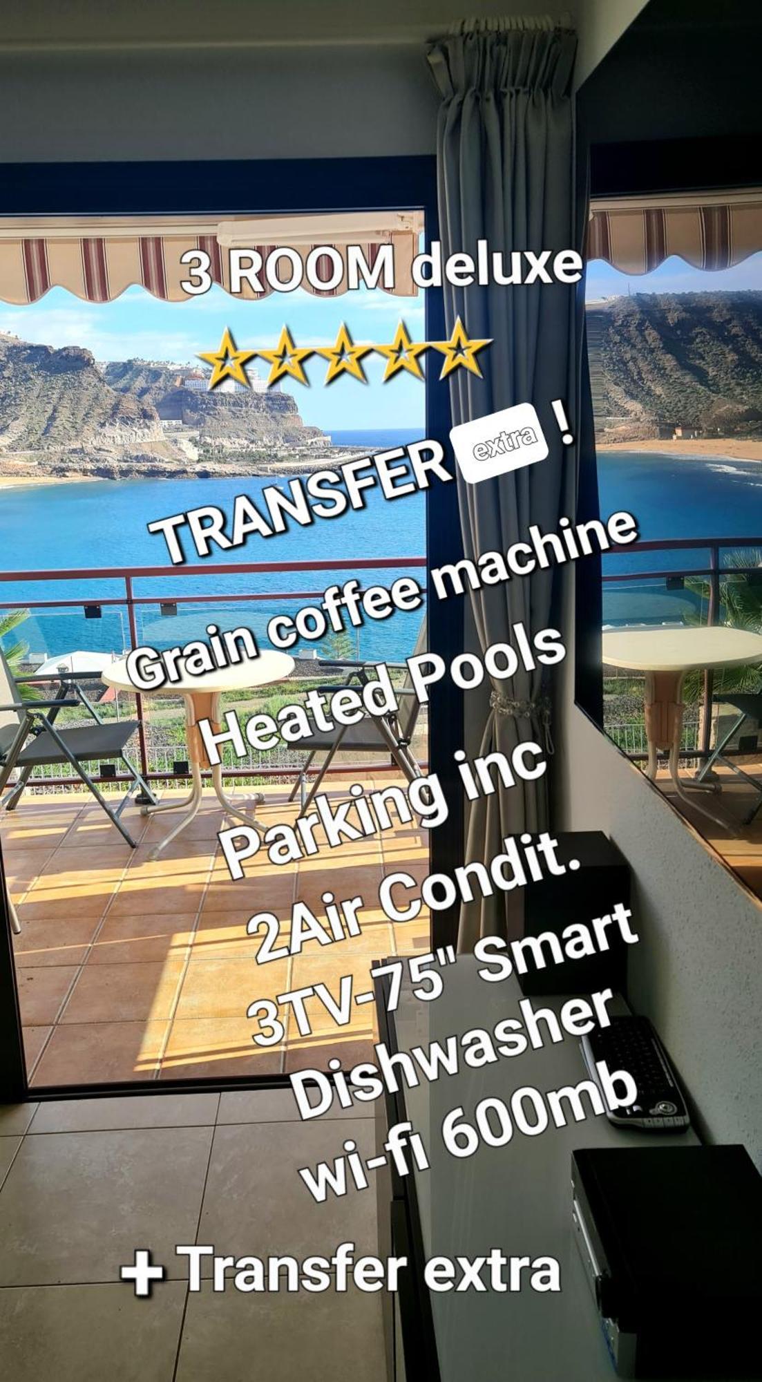 Deluxe 3 Rooms74M2,2Air Condit 2Tv Seaview On Amadores,2 Heatpools, Parking, 600 Mb,Dishwasher,2Lift,,3 Beaches Playa Del Cura  Exteriér fotografie
